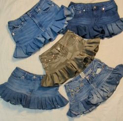 5966 - True Religion Upcycled Skirt