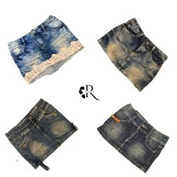 Y2K Paris Hilton Girl Denim mini Skirts RW2071