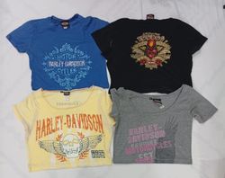 CR8856 UPCYCLED HARLEY CROP TEES