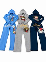 Ed hardy ladies matching tracksuits