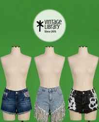 Y2K Denim Mini Shorts VL13