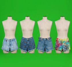 Y2K Denim Mini Shorts VL13
