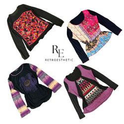 Y2k Natural Vibe Girl Printed Full Sleeve Tops RE-..