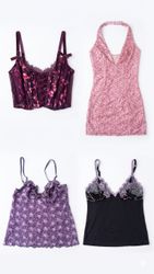 Y2K cami tops