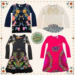 Y2K Desigual Graphic Floral Dresses Mixed Collecti..