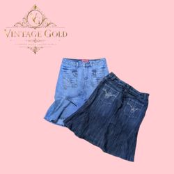 Y2K Denim Mini & Midi Sexy Skirts