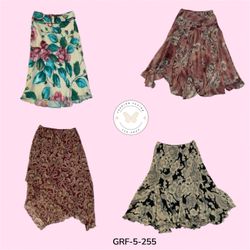Casual Chic Printed Skirt – Easy Wear Poly Fabric ..