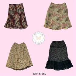 Statement Print Poly Skirt | Soft Draped Comfort S..