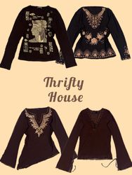 Y2K Earthy Luxe Top Edit(TH/455)