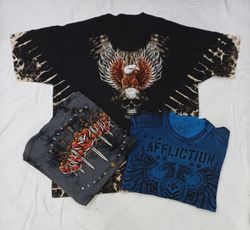 CR8891 VINTAGE SKULL T-SHIRTS