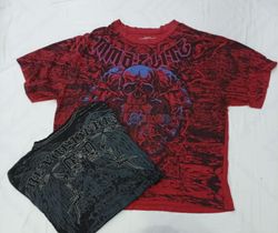 CR8892 VINTAGE SKULL T-SHIRTS