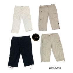 Y2K Cargo Capri – Retro Pocketed Casual Pants (GRV..