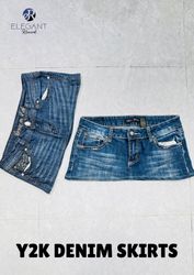 UPCYCLED Y2K Denim Skirts - EVR0667
