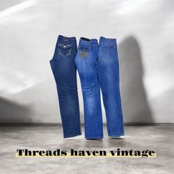 TH # 24 Men’s Skinny Fit Embroidered Pocket Jeans ..