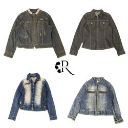 Y2K Era Cyber Girl Denim Jacket RW 2082