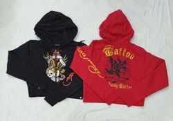 CR8901 VINTAGE KIDS ED HARDY DESIGNER HOODIES