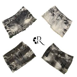 Y2K Era Cyber Girl Denim Mini Skirts RW2086