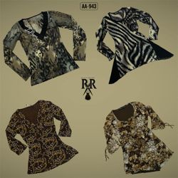 Y2K Earthy Tone Full Sleeve Tops (AA-943)