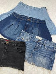 Y2k mini denim skirt