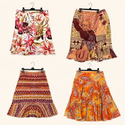 Y2k Coral Bloom Skirts