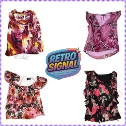 Y2K Printed & Ruffle Blouses (RS-306)