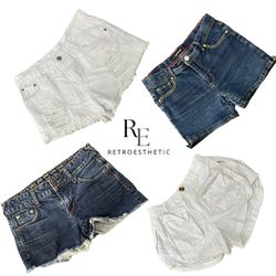 Y2k NYC IT GIRL DENIM SHORTS RE-3359