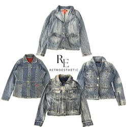 Y2k Natural Vibe Girl Denim Jacket RE-3358