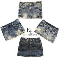 Y2k NYC IT GIRL DENIM MINI SKIRTS RE-3363