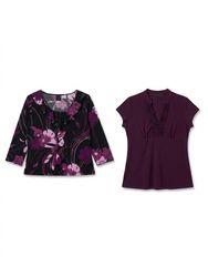 (FV-1601) Purple & Plum Tone Bundle Y2K Purple Pri..