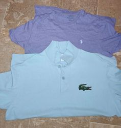 Polo Lacoste and Ralph Lauren T-shirts