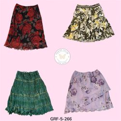 Trendy Aesthetic Printed Skirt | Soft Draped Poly ..