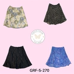 Modern Art Print Skirt | Unique Poly Fabric Statem..