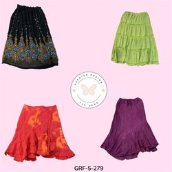 Stylish High-Waist Cotton Skirt – Lightweight Summ..