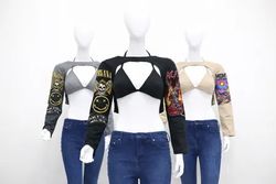 CR1816 Upcycled Graphic Bolero Set