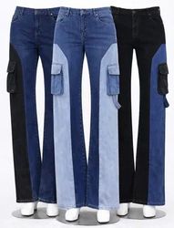 CR1818 Upcycled Cargo Panel Denim Pants