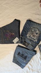 Shorts en denim mini Y2K