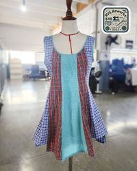 Upcycled Patchwork Mini Dress