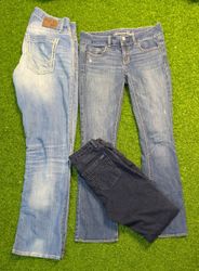 6036 - Unbranded straight and Flare Jeans