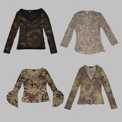Y2K Grunge Summer Mesh Tops