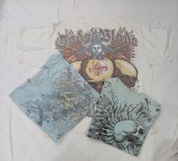 CR8935 VINTAGE SKULL T-SHIRTS
