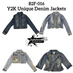 Y2K Unique Denim Jackets (B2F-016)