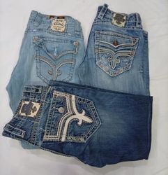 CR8941 VINTAGE ROCK REVIVAL MEN'S JEANS