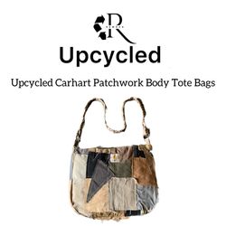 Upcycled Carhartt Pathcwork Body Tote Ba..