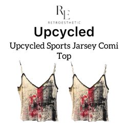 Upcycled Sports Jersey Cami Top