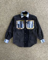Upcycled Patchwork Denim Shirt