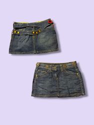 Y2k aesthetic denims skirt for girls