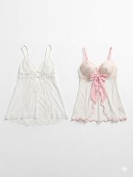 (FV-1611) Y2K Fairycore Lace Babydoll Dress Bundle..