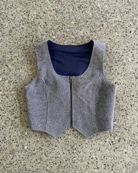 Upcycled Structured Waistcoat
