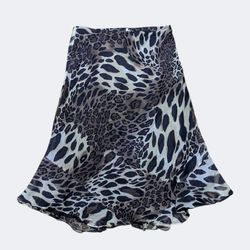 Fairycore Floral Poly Skirt Y2K Grunge Cottagecore..