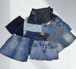 Denim Mini Skirts